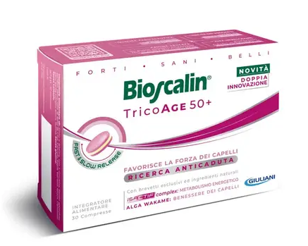 BIOSCALIN TRICOAGE DONNA 30 COMPRESSE Per capelli sottili e deboli